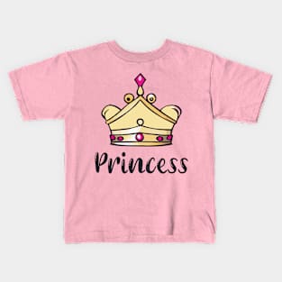 Royal Princess Crown Kids T-Shirt